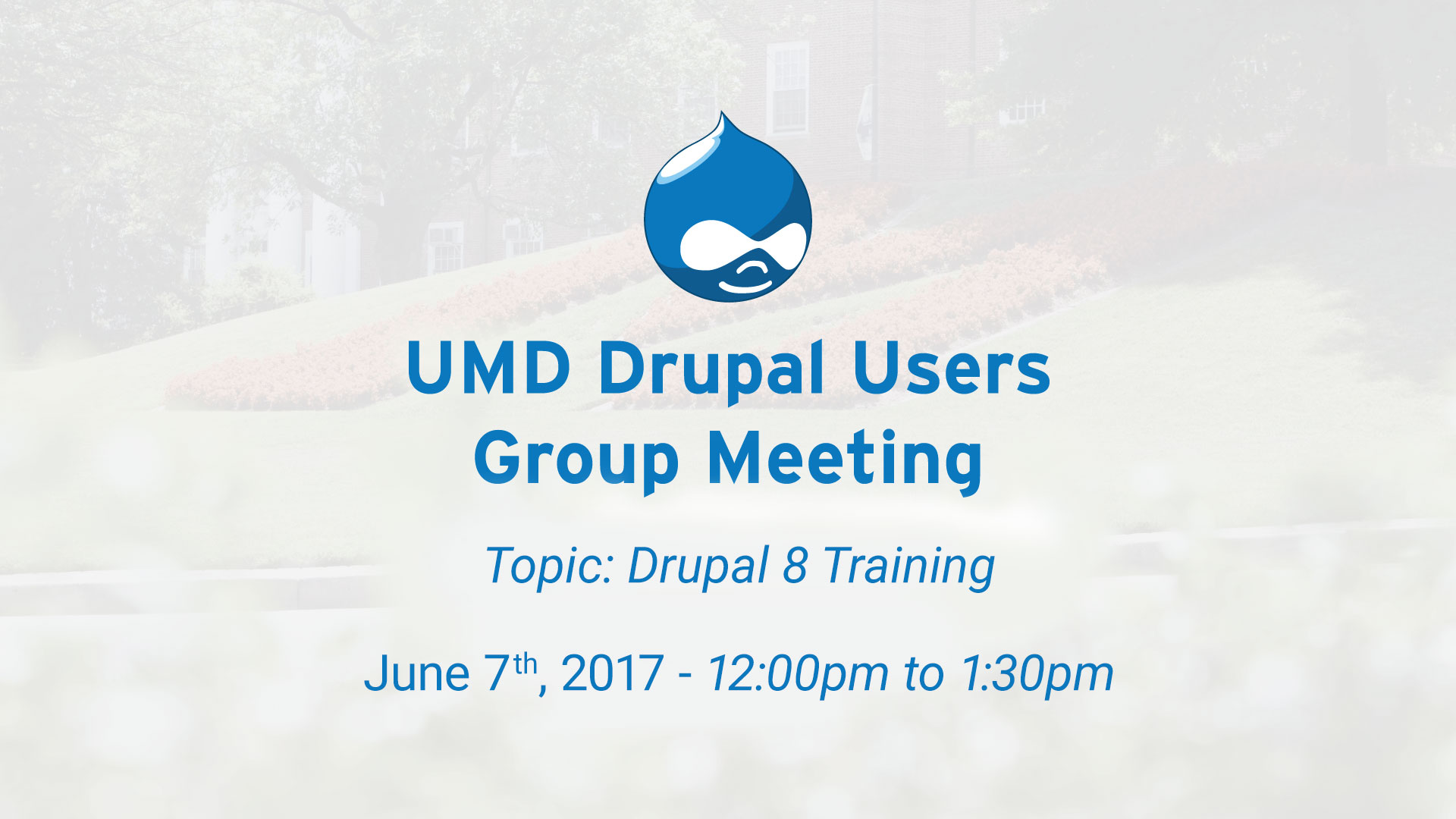 Drupal Users Meeting - Drupal 8 Training